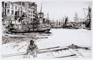 Eagle Wharf (Tyzac, Whitely and Co) by James Abbott McNeill Whistler