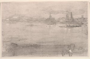 Early Morning: The Thames at Battersea, London by James Abbott McNeill Whistler
