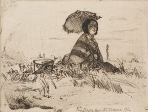 In Full Sun, 1858 by James Abbott McNeill Whistler