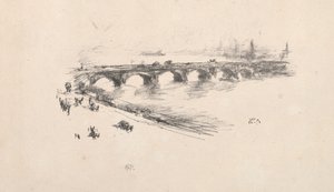 Evening, Little Waterloo Bridge by James Abbott McNeill Whistler