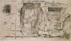 Fish Shop, Venice by James Abbott McNeill Whistler
