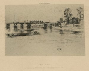 General view of Chelsea by James Abbott McNeill Whistler