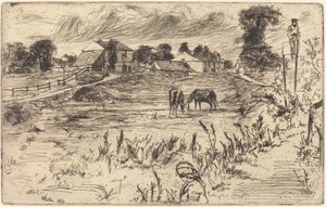 Landscape with the Horse by James Abbott McNeill Whistler