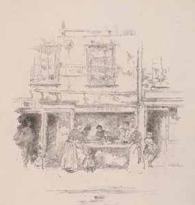 Maunders Fish Shop, Chelsea by James Abbott McNeill Whistler