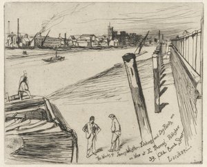 Millbank, 1861 by James Abbott McNeill Whistler