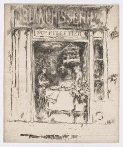 Mme Pelletier, Blanchisserie, Paris, c.1892-93 by James Abbott McNeill Whistler