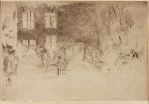 Murano-Glass Furnace by James Abbott McNeill Whistler