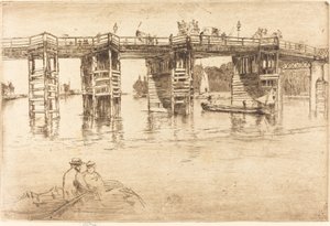 Old Putney Bridge by James Abbott McNeill Whistler