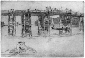 Old Putney Bridge, 1879 by James Abbott McNeill Whistler