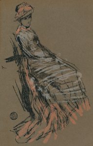 Portrait Study in Pastel by James Abbott McNeill Whistler