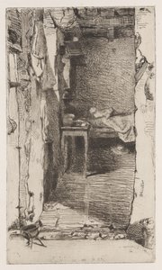 Rag Pickers, Quartier Mouffetard, Paris by James Abbott McNeill Whistler