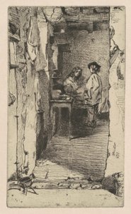 Rag Pickers, Quartier Mouffetard, Paris by James Abbott McNeill Whistler