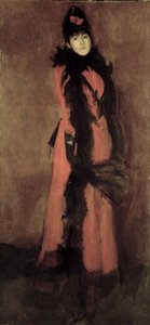 Red and Black: The Fan by James Abbott McNeill Whistler