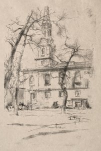 St. Giles-in-the-Fields by James Abbott McNeill Whistler