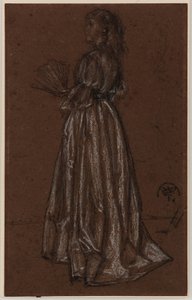 Standing Figure with Fan, c.1873/1876 by James Abbott McNeill Whistler