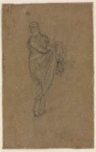 Standing Woman Holding Up Her Dress, c1872 by James Abbott McNeill Whistler