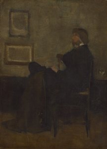 Study for Arrangement in Grey and Black, No. 2: Thomas Carlyle by James Abbott McNeill Whistler