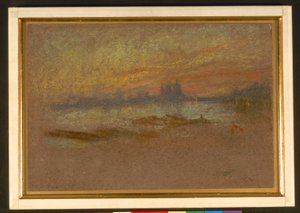 Sunset; Red and Gold-Salute by James Abbott McNeill Whistler