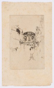Temple Bar, c.1877 by James Abbott McNeill Whistler