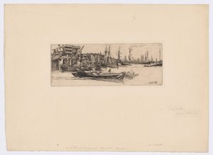 Thames Warehouses by James Abbott McNeill Whistler