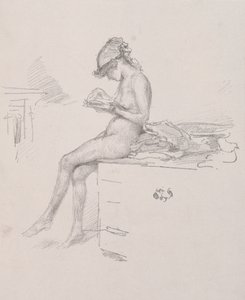 The Little Nude Model Reading by James Abbott McNeill Whistler