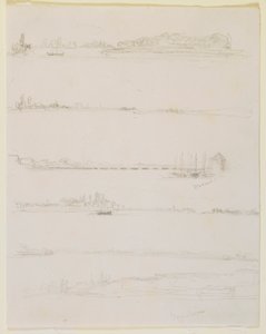 The Rhine, near Worms and Oppeheim by James Abbott McNeill Whistler