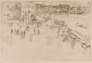 The Riva by James Abbott McNeill Whistler