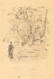 The Steps, Luxembourg by James Abbott McNeill Whistler