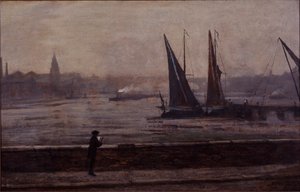 The Thames from Battersea Bridge by James Abbott McNeill Whistler