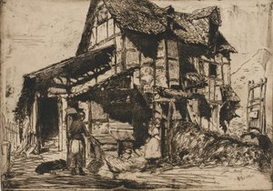 The Unsafe Tenement. One of the Twelve Etchings from Nature. The French Set by James Abbott McNeill Whistler