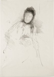 Unfinished Sketch of Lady Haden by James Abbott McNeill Whistler