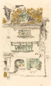 Yellow House, Lannion, 1893 by James Abbott McNeill Whistler