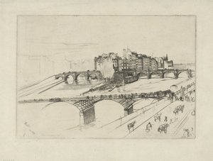Île de la Cité by James Abbott McNeill Whistler