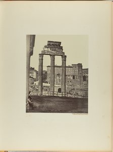 The Temple of Castor and Pollux at the Roman Forum, Also Known as the Temple of Minerva Chalcidica by James Anderson