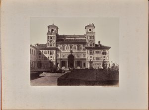 Villa Medici; the facade towards the garden, now the French Academy by James Anderson
