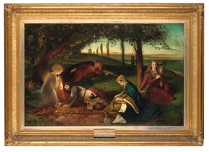 The Sancgreall, King Arthur healed of his grievous wound