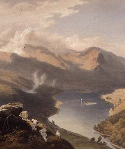 Grasmere from Langdale Fell (detail), from The English Lake District, 1853 by James Baker Pyne