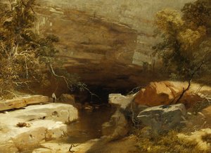 Landscape, Porth-yr-ogof, Vale of Neath by James Baker Pyne