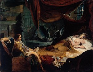 Iachimo Emerging from the Chest in Imogen