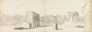Rome, A View of the Arch of Constantine with Other Ruins by James Barry