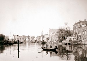Boat on the canal, Dordrecht, Netherlands, 1898