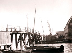 Canal Boats, Marken Island, Netherlands, 1898 by James Batkin