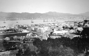 Lambton Harbour and Queens Wharf, Wellington, New Zealand by James Bragge