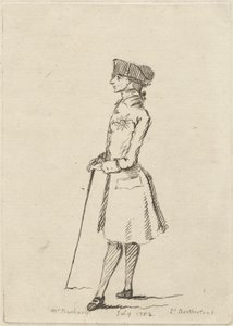 Study of a Man with Stick Wearing the Order of the Garter by James Bretherton