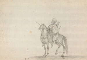 Man on Horseback Carrying a Spear by James Bruce