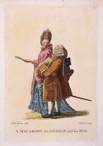 A macarony alderman and his rib by James Caldwall