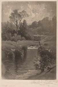 An Old Dam Near Montrose by James David Smillie