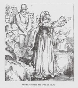 Christiana Enters the River of Death by James Dawson Watson