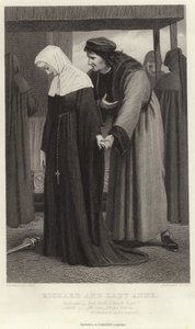 Richard and Lady Anne, Richard III, Act I, Scene II by James Dawson Watson