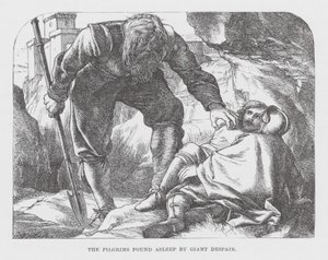 The Pilgrims Found Asleep by Giant Despair by James Dawson Watson